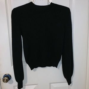 Forever 21 Black Mock Neck Sweater